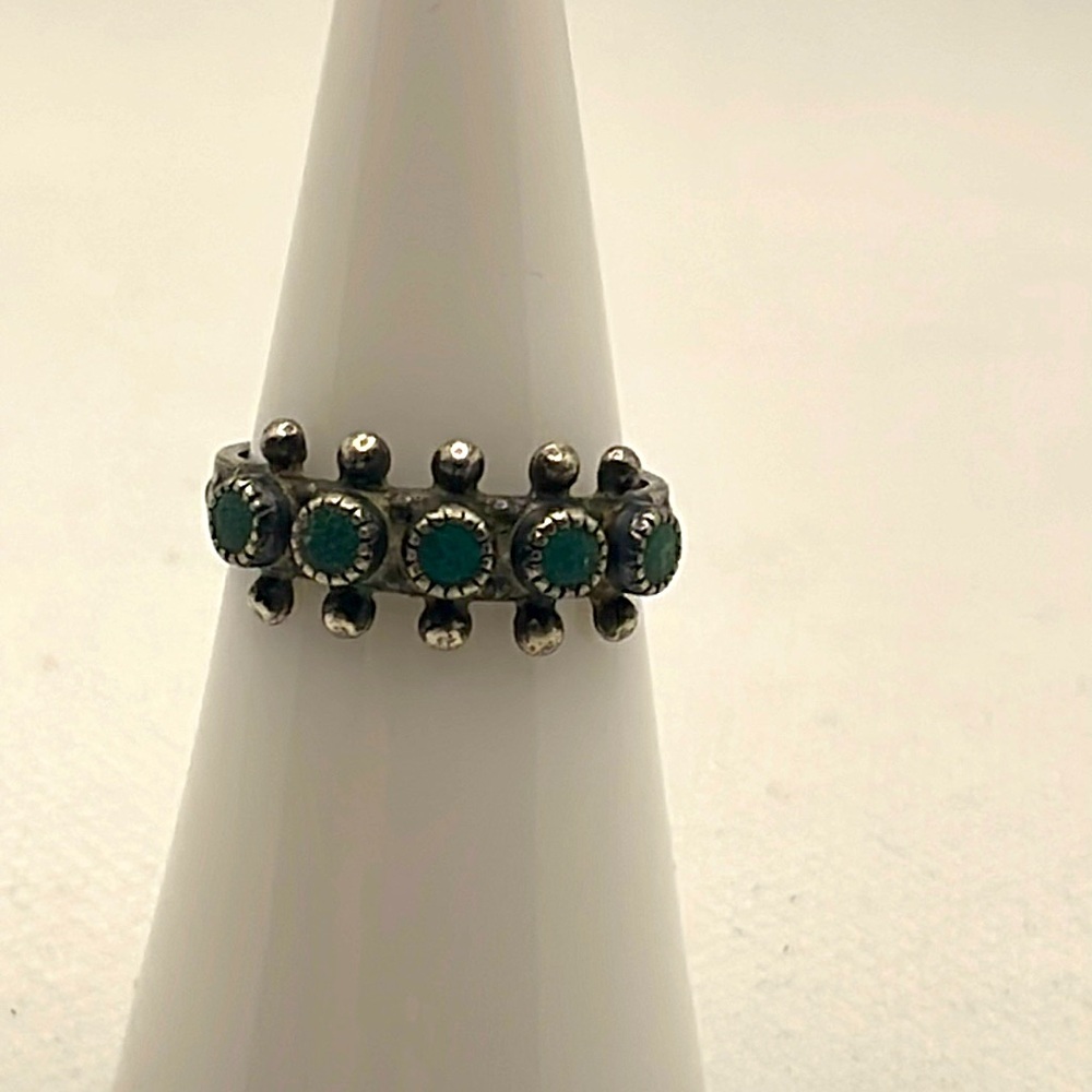 Vintage Sterling Native American Turquoise Ring